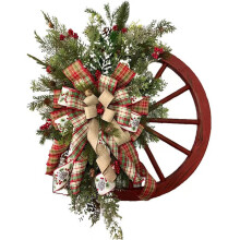 Guirlanda de Natal com Caminhão Vermelho para Pendurar na Porta