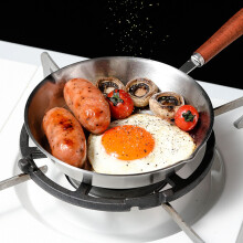 Mini Stainless Steel Frying Pan Skillet Non Stick Egg Pan Cooktops Induction Cooking Pan Cooking Utensils