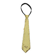 Corbata de lentejuelas para adultos – Collar sin nudo con cierre de cremallera, corbata brillante para escenario, ideal para magia, baile,