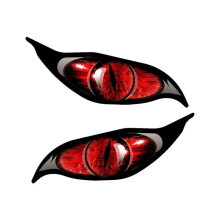 Upgraded Series Red Decal Sticker Waterproof Window Sticker 12/20cm Length fits for Motorcycle Vehicles