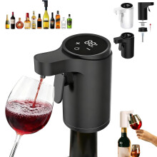 Distributeur de boissons alcoolisées professionnel – Carafe à vin électrique intelligente 5 en 1 avec aérateur intégré, compatible avec la