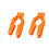 2 Pcs Bottle Opener Multi Function Can Openers for Seniors and Weak Hands Effort-Saving Plastic Bottle Gripper Orange 1