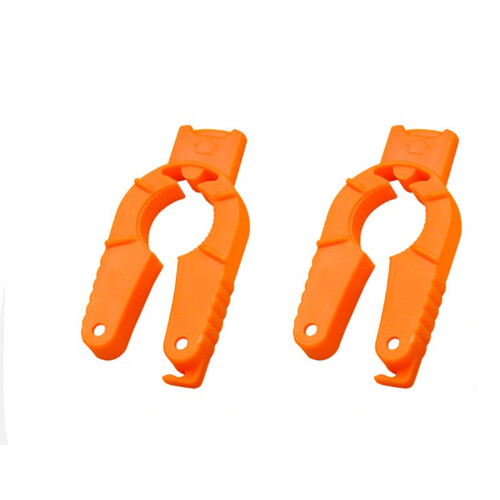 2 Pcs Bottle Opener Multi Function Can Openers for Seniors and Weak Hands Effort-Saving Plastic Bottle Gripper Orange