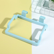 Support de sac poubelle pour porte de placard, bleu, 18 16 5 cm