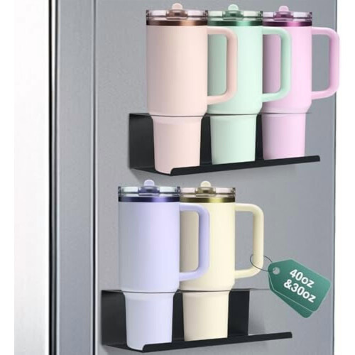 Conjunto de 2 suportes magnéticos para copos Stanley de 30 e 40 oz – Compatível com Stanley
