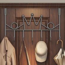 Porte-manteau métallique avec crochets en forme de U pour l'organisation de la chambre, de la cuisine ou de la salle de bain