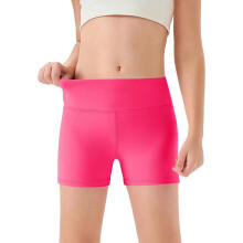Pantaloncini sportivi a vita alta per ragazze, confezione da 1