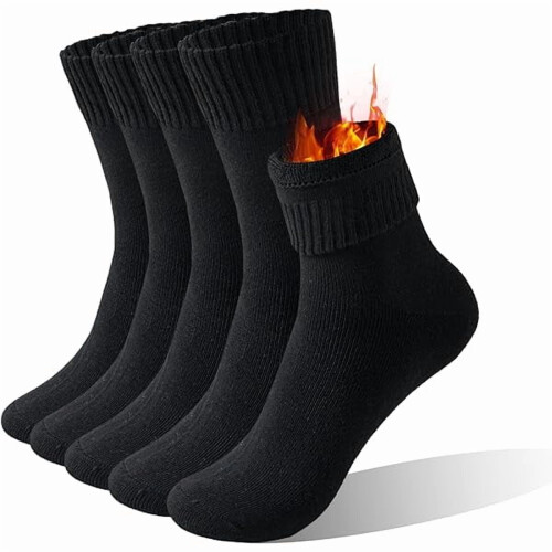 Women's Thermal Wool Socks 5 Pairs US 5-10