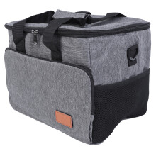 Bolsa térmica aislante gris, de gran capacidad