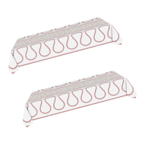 2er-Pack Party-Tischdecken im Baseball-Stil, benutzerfreundlich,