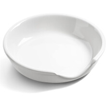 Löffelablage aus Keramik, 12,2 cm, Weiß