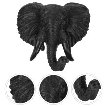 Grande décoration murale : statues et sculptures africaines, tête d'éléphant, art noir