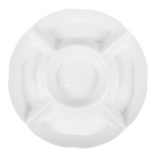Plateau à légumes compartimenté en plastique KALLORY, blanc, 1 pièce