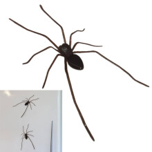 Aimant de réfrigérateur araignée brune réaliste 3D, décoration d'Halloween, solide et réaliste – Compatible avec tous les types de