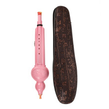 Flute Instrument Seven Hole Design Hulusi Flute ABS Pink Soprano Shape Music Instrument 1Pack