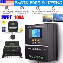 4000W MPPT 100AMP Solar-Laderegler für 12V/24V/36V/48V Batterieregler