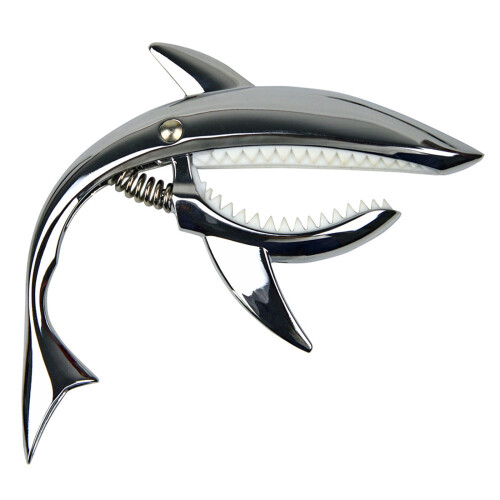Metal Shark Guitar Capo Quick Release Sølv 1