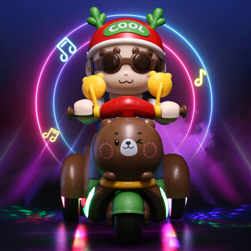 Motocicleta de brinquedo com luzes LED e música (1 unidade) 1