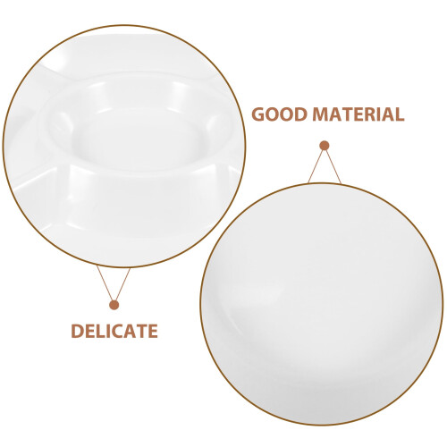 Plateau à légumes compartimenté en plastique KALLORY, blanc, 1 pièce 2