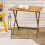 Mesa plegable de madera maciza (marrón) 4