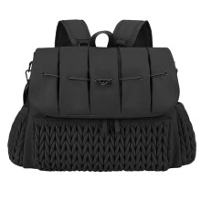 Multifunctional Travel Backpack with Integrated Changing Pad Large Capacity Foldable Nappy Bag for Parents