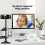 720P webcam USB-streamingcamera Autoocus-ontwerp voor werken op afstand 7