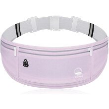 Pochete fina para corrida feminina, bolsa de cintura com porta-moedas e suporte para celular para corrida.