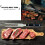 Garfos para trinchar churrasco Nzhaoha, resistentes, 25 cm (10 polegadas), aço inoxidável, conjunto de 2 peças. 4