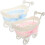 2 τεμάχια καλάθια με γλυκά για baby shower, καλάθι δώρων, διακόσμηση γάμου με υφαντά 4