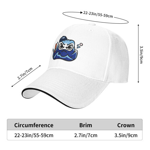 Καπέλο μπέιζμπολ West Michigan Whitecaps Unisex, καπέλα σάντουιτς, καπέλο μπαμπά, casual καπέλο 2