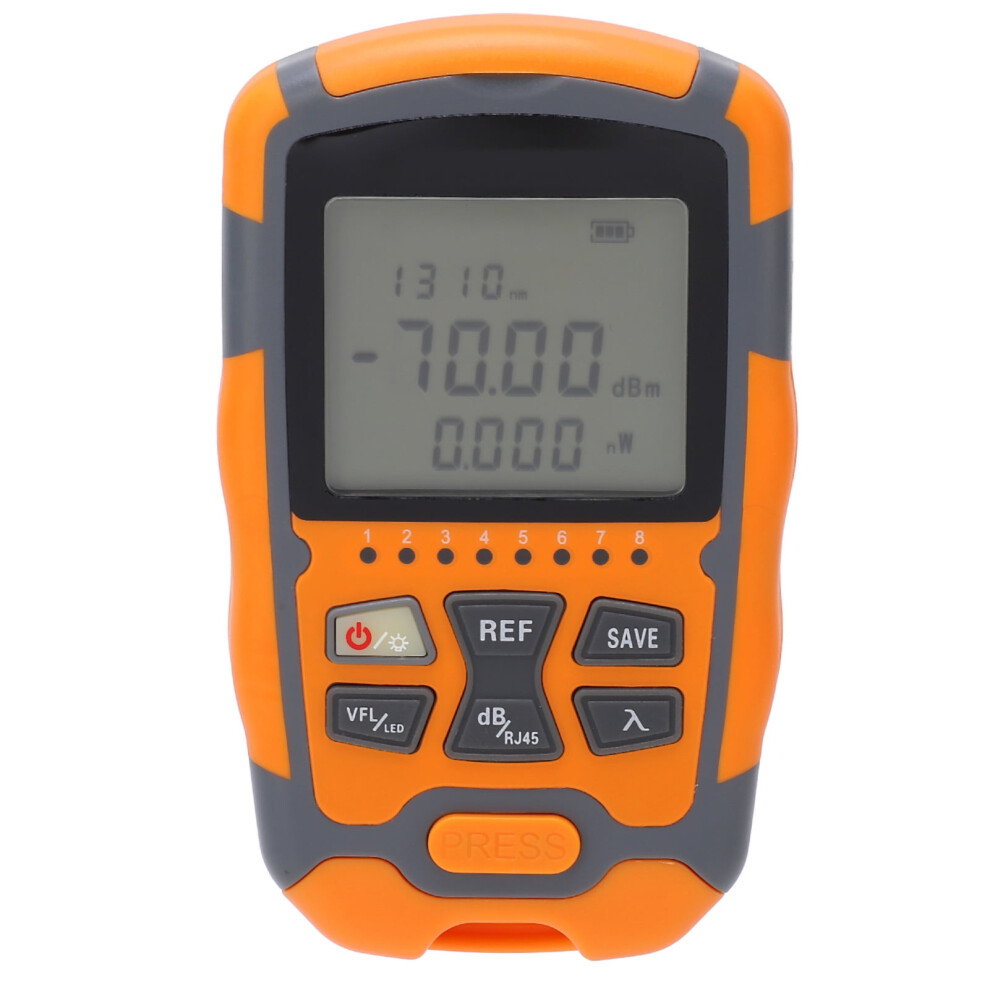 Fiber Optic Cable Tester, Optical Power Meter Fast And Accurate 10 Standard Wavelengths Abs Plastic Shell For Communication Light 9313598072245