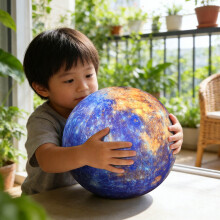 Almofada de pelúcia super fofa em formato de sol, 27 cm, brinquedo macio e realista do sistema solar (Netuno, Júpiter, Urano, Vênus, Mercúrio)