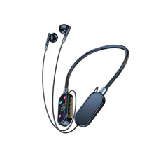 FEISHENTT Hörlurar med nackband, Bluetooth 5.4, 35 timmars speltid, 12 mm element, dubbel USB-C-laddning, mikrofon – kompatibel med alla enheter