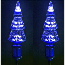 Pacáiste 2 Bolgán Edison Seanré, Bolgáin Solais Maisiúla LED E27 220V3W, Bolgán Solais Tine Ealaíne Sreang Chopair, Bolgán Solais Réalta