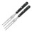 Garfos para trinchar churrasco Nzhaoha, resistentes, 25 cm (10 polegadas), aço inoxidável, conjunto de 2 peças. 1