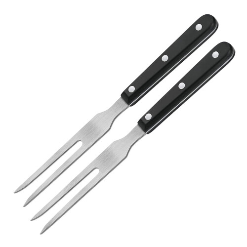 Garfos para trinchar churrasco Nzhaoha, resistentes, 25 cm (10 polegadas), aço inoxidável, conjunto de 2 peças.