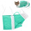 Portable Adjustable Cat Washing Bag Green Anti-Scratch 1