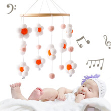 Baby Crib Mobile Modern Baby Mobile Soothing Crib Mobile With Secure Attaching Hair For Promoting Hearing And Visual Development