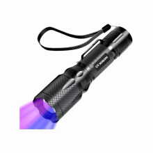 ZCUV UV-Taschenlampe (365 nm & 395 nm), zoombare Schwarzlichtlampe für Tierflecken, Harzhärtung, Steine, Skorpione – USB-Ladefunktion