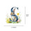 Easter2D Acrylic26Gram Κρεμαστό στολίδι με ακρυλικό λαγουδάκι, στεφάνι σπιτιού, διακόσμηση 2