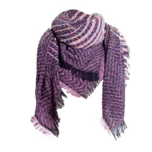 Cachecol xadrez oversized feminino, ideal para o inverno, como um aconchegante xale ou manta macia e estilosa com franjas, perfeito para todas as