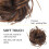 Chignon décoiffé, postiche, chouchou élastique en cheveux synthétiques, extension de queue de cheval 4