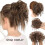 Chignon décoiffé, postiche, chouchou élastique en cheveux synthétiques, extension de queue de cheval 7