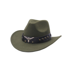 Western Denim Buet Top Hat, Uld Stor Skygge – Efterår/Vinter Britisk Jazz Fedora, Kompatibel med Mænd, Kvinder & Småbørn