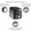 2-Slice Toaster Black Silver 900W Extra-Wide Slots 2