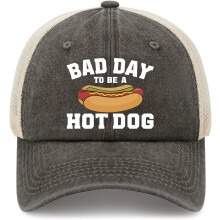 Dámska baseballová čiapka Bad Day To Be A Hotdog, unisex, mäkká, opotrebovaná, s baseballovou úpravou