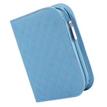 Leeres Stricknadel-Etui, Häkelnadel-Etui, tragbare Häkelnadel-Organizer-Tasche mit Netzfach und mehreren elastischen Fächern