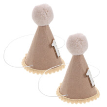 Lot de 2 bonnets à pompon en feutrine pour enfants, cadeaux de fête pour anniversaires et événements spéciaux