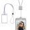 Conjunto de cordón retráctil y tarjetero transparente1 2