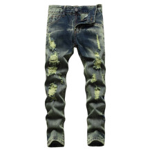Boys Pants,Boys Fashion Distressed Jeans High Street Casual Long Pants Kids Comfortable Stretch,Boys Jeans,20 Green,6-7 Years